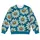 Teal Blue Daisy Flowers for Spring Outings and Sunny Everyday Style All-over Print Knitted Sweater - 4