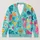 Tropical Cocktail Palm Motifs for Beach Vacations and Resort Layering, Women’s Style All-over Print Knitted Cardigan - 1