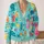 Tropical Cocktail Palm Motifs for Beach Vacations and Resort Layering, Women’s Style All-over Print Knitted Cardigan - 2