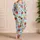 Cheerful Fruit Gingham Summer Cozy Loungewear Gift For Women And Teens At Home Nights Satin Pajamas Set - 4