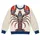 Folk Floral Lobster Motif for Coastal Summer Outings and Seaside Casual Style for Her All-over Print Knitted Sweater - 4