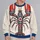 Folk Floral Lobster Motif for Coastal Summer Outings and Seaside Casual Style for Her All-over Print Knitted Sweater - 2