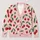 Red Cherry and Green Leaf Motif for Spring Beach Vacations and Casual Everyday Style All-over Print Knitted Cardigan - 1
