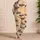 Negative Word Retro Script Apricot Lounge Gift For Cozy Evenings And Home Relaxation Satin Pajamas Set - 4