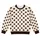Classic Dark Polka Dot Elegance for Chic Everyday Outings, Brunch, and Office Wear All-over Print Knitted Sweater - 4