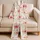 Watercolor Hibiscus And Frangipani On Ivory For Beach Getaways And Resort Relaxing Satin Pajamas Set - 5
