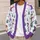 Purple Snowman Winter Cheer For Cozy Holiday Gatherings And Everyday Layering For Women All-over Print Knitted Cardigan - 5