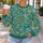 Colorful Butterfly and Botanical Field for Spring Garden Style and Casual Days All-over Print Knitted Sweater - 5