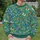 Colorful Butterfly and Botanical Field for Spring Garden Style and Casual Days All-over Print Knitted Sweater - 6
