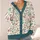 Watercolor Butterfly Floral Bow Motifs for Elegant Everyday Layering and Garden Style All-over Print Knitted Cardigan - 4