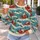 Vintage Santa Sleigh Scenes for Festive Holiday Gatherings and Cozy Seasonal Celebrations All-over Print Knitted Sweater - 5