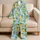 Fresh Lemon Blossom Lounge Style For Cozy Summer Evenings At Home For Women Daily Satin Pajamas Set - 5