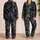 Moody Charcoal Vortex For Cozy Nights, Lounge Days, And Relaxed Home Style For Adults Satin Pajamas Set - 2