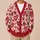 Red and Pink Heart Motifs for Valentine's Dates and Seaside Getaways, Plus Size Women All-over Print Knitted Cardigan - 6