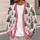 Pink Bow Christmas Tree Holiday Style For Women, Cozy Seasonal Layering Gift Idea All-over Print Knitted Cardigan - 5