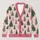 Pink Bow Christmas Tree Holiday Style For Women, Cozy Seasonal Layering Gift Idea All-over Print Knitted Cardigan - 1