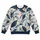 Navy Blue and Ivory Botanical Leaves for Refined Everyday Autumn Style All-over Print Knitted Sweater - 4