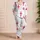 Crimson Sword Cross Motif White Minimal Retro Gift Idea For Bold Style Enthusiasts Satin Pajamas Set - 4