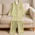 Lemon Maze Wave Resort Style For Summer Getaways And Weekend Escapes, Women Plus Size Satin Pajamas Set - 5