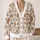 Festive Gingerbread People and Snowflake Fair Isle Style for Cozy Holiday Layering All-over Print Knitted Cardigan - 2
