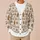 Festive Gingerbread People and Snowflake Fair Isle Style for Cozy Holiday Layering All-over Print Knitted Cardigan - 6