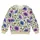 Blue And Magenta Wildflower Blooms For Everyday Botanical Style And Nature Lovers All-over Print Knitted Sweater - 4