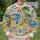Retro Coastal Citrus and Palm Tree Collage for Sunny Summer Getaways and Beach Days All-over Print Knitted Sweater - 6