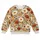 Cream Wildflower Meadow for Relaxed Everyday Style and Cottagecore Wardrobes for Women All-over Print Knitted Sweater - 4