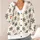 Snowman Faces And Snowflakes For Cozy Winter Layering, Women's Holiday Wardrobe Style All-over Print Knitted Cardigan - 4