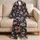 Blush Peony Botanical Floral Motif for Cozy Summer Lounging, Women's Relaxation Gift Satin Pajamas Set - 5