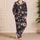 Blush Peony Botanical Floral Motif for Cozy Summer Lounging, Women's Relaxation Gift Satin Pajamas Set - 4