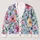 Watercolor Wildflower Blooms for Colorful Everyday Layering, Women’s Botanical Style All-over Print Knitted Cardigan - 1