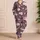 White Peony Botanical Motif For Summer Lounging And Elegant Gifts For Women Satin Pajamas Set - 4