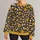 Golden Floral Vines for Relaxed Spring and Summer Weekend Outfits for Women All-over Print Knitted Sweater - 1