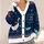 Funny Christmas Goose Fishing Holiday Fair Isle Style Gift Idea for Men and Women All-over Print Knitted Cardigan - 4