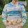 Lighthouse Beach Seascape For Coastal Getaways And Relaxed Summer Days All-over Print Knitted Sweater - 6