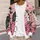 Moonlit Rat Duo and Pink Cityscape for Playful Everyday Layering, Streetwear Fans All-over Print Knitted Cardigan - 5
