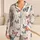Coral Blue Butterfly Hearts for Cozy Lounging and Sweet Sleep Gift for Women and Girls Satin Pajamas Set - 1