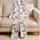 Coral Blue Butterfly Hearts for Cozy Lounging and Sweet Sleep Gift for Women and Girls Satin Pajamas Set - 5