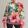 Oversized Tropical Hibiscus Blooms for Colorful Casual Days and Garden Getaways for Her All-over Print Knitted Sweater - 1