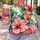 Oversized Tropical Hibiscus Blooms for Colorful Casual Days and Garden Getaways for Her All-over Print Knitted Sweater - 5
