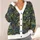 Rainy Pond Frogs and Lily Pads for Cozy Woodland Layering and Everyday Outdoor Style All-over Print Knitted Cardigan - 4