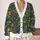 Rainy Pond Frogs and Lily Pads for Cozy Woodland Layering and Everyday Outdoor Style All-over Print Knitted Cardigan - 2