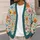 Colorful Wildflower Blooms for Relaxed Fall Layering, Women’s Casual Everyday Style All-over Print Knitted Cardigan - 5