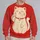 Cream Beckoning Cat for Cozy Autumn Weekends and Relaxed Everyday Casual Outings All-over Print Knitted Sweater - 2