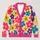Colorful Retro Floral Motifs for Spring Getaways and Everyday Layering for Modern Women All-over Print Knitted Cardigan - 1