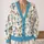 Cheerful Snowmen In Blue Scarves For Cozy Winter Gatherings And Festive Family Days All-over Print Knitted Cardigan - 2