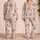 Blush Peony Paisley Botanical Floral for Elegant Spring Summer Lounging at Home Gift Satin Pajamas Set - 2