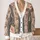 Blush Floral Evergreen Accents for Cozy Holiday Layering and Women's Winter Wardrobe All-over Print Knitted Cardigan - 2