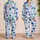 Gothic Floral Skull Midnight Botanical Whimsy For Cozy Gift Giving And Nighttime Lounging Satin Pajamas Set - 2